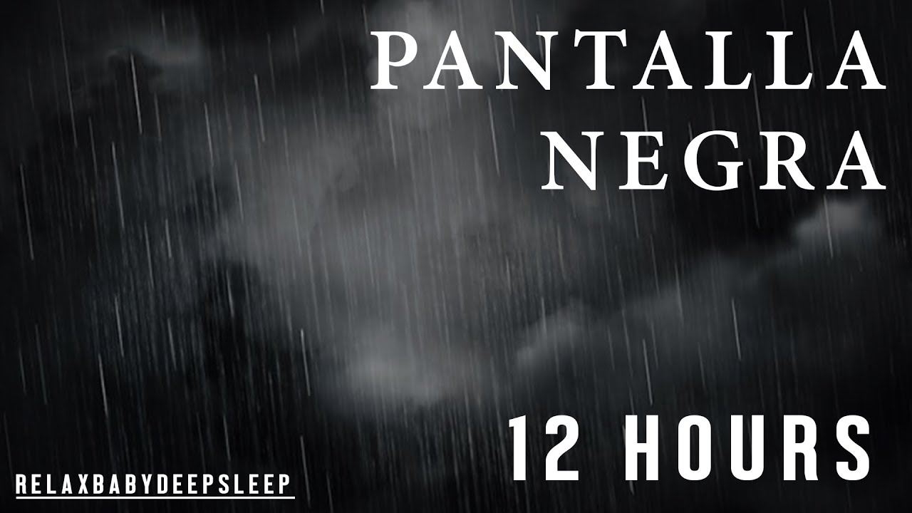 Sonido de Lluvia Relajante para Dormir 🌧 PANTALLA NEGRA 🌧 12 часов (SIN ANUNCIOS DURANTE EL VIDEO)
