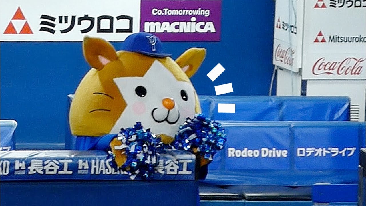 ポンポンを持って出塁するスターマン🐹やっぱりかわいい！！【横浜DeNAベイスターズ 2024/10/20】