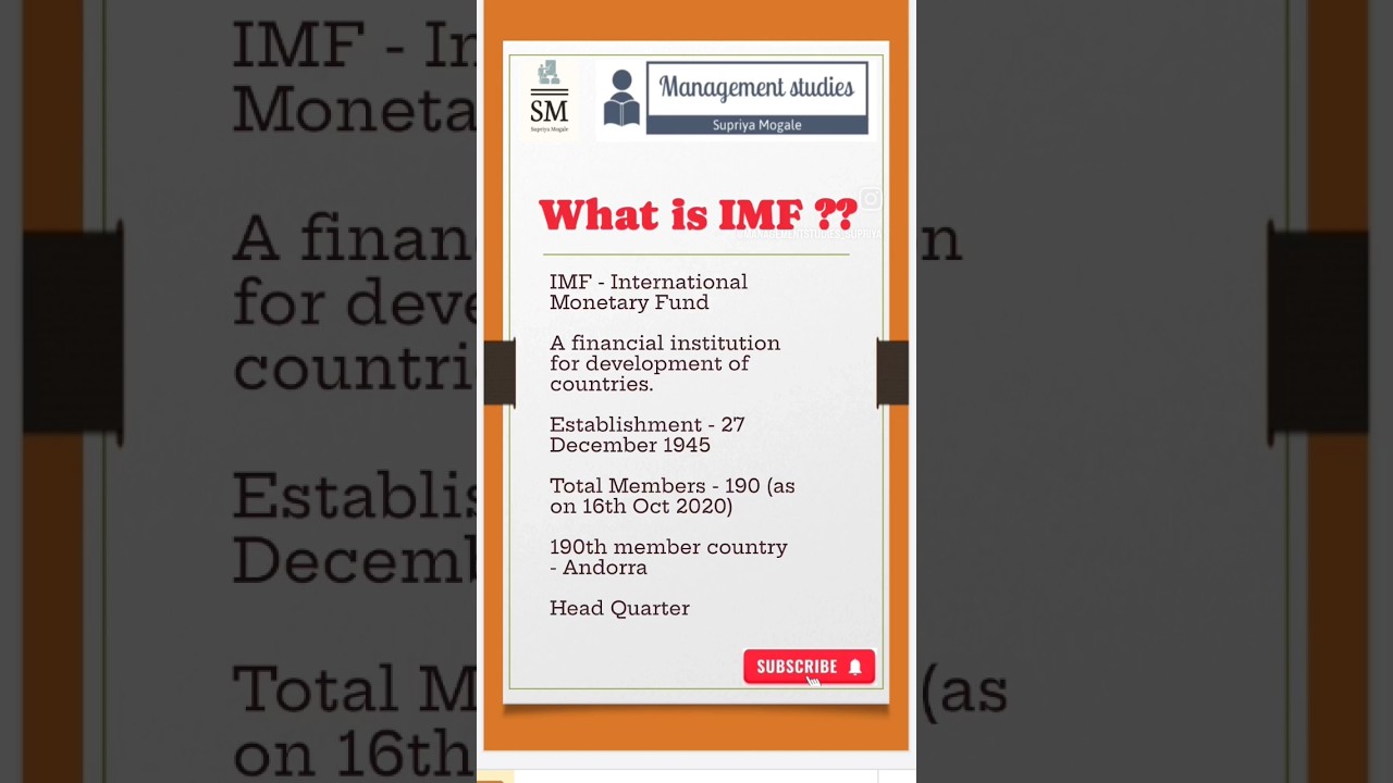 What is IMF ?? #management #managementstudies #imf #monetarypolicy #funds #internationalbusiness