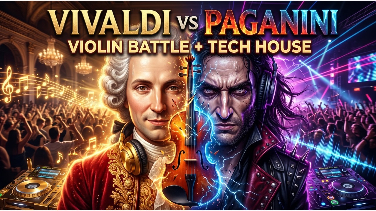 VIVALDI vs PAGANINI 2026 | Focus Violin | Hypnotic Melodic Tech House Battle | Deep focus
