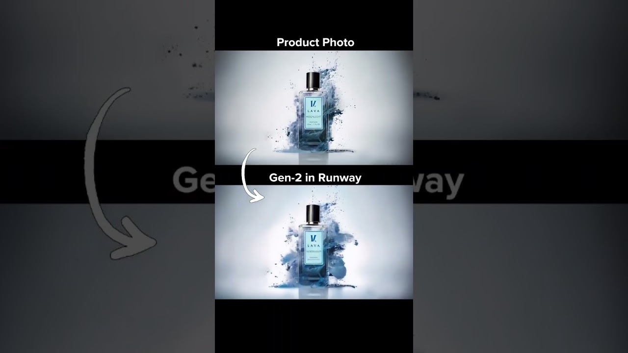 Product video creation using Gen-2 in runway #ai #shortvideo