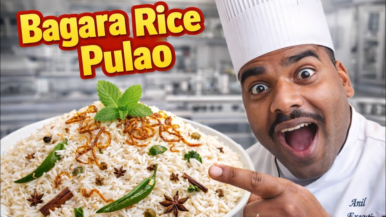 Hyderabadi Bagara Rice Recipe | Khile Khile Basmati Rice | Hotel Style Bagara Rice | Pulav Recipe 