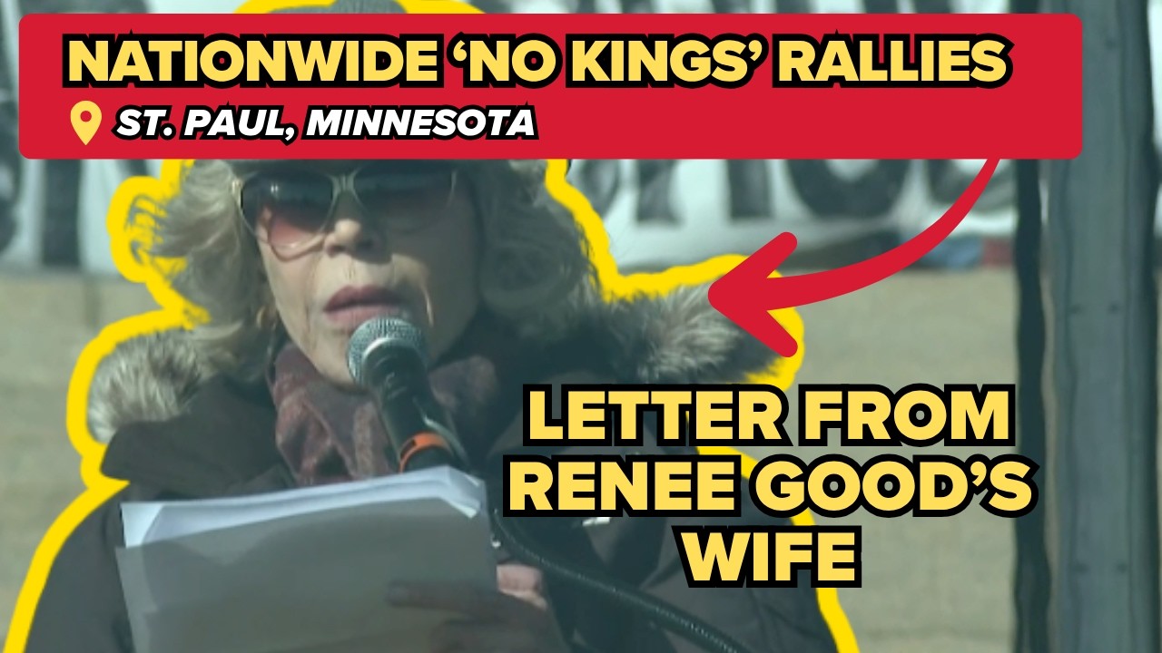 No Kings rally in St. Paul: Jane Fonda reads statement from Ren&eacute;e Good&rsquo;s wife