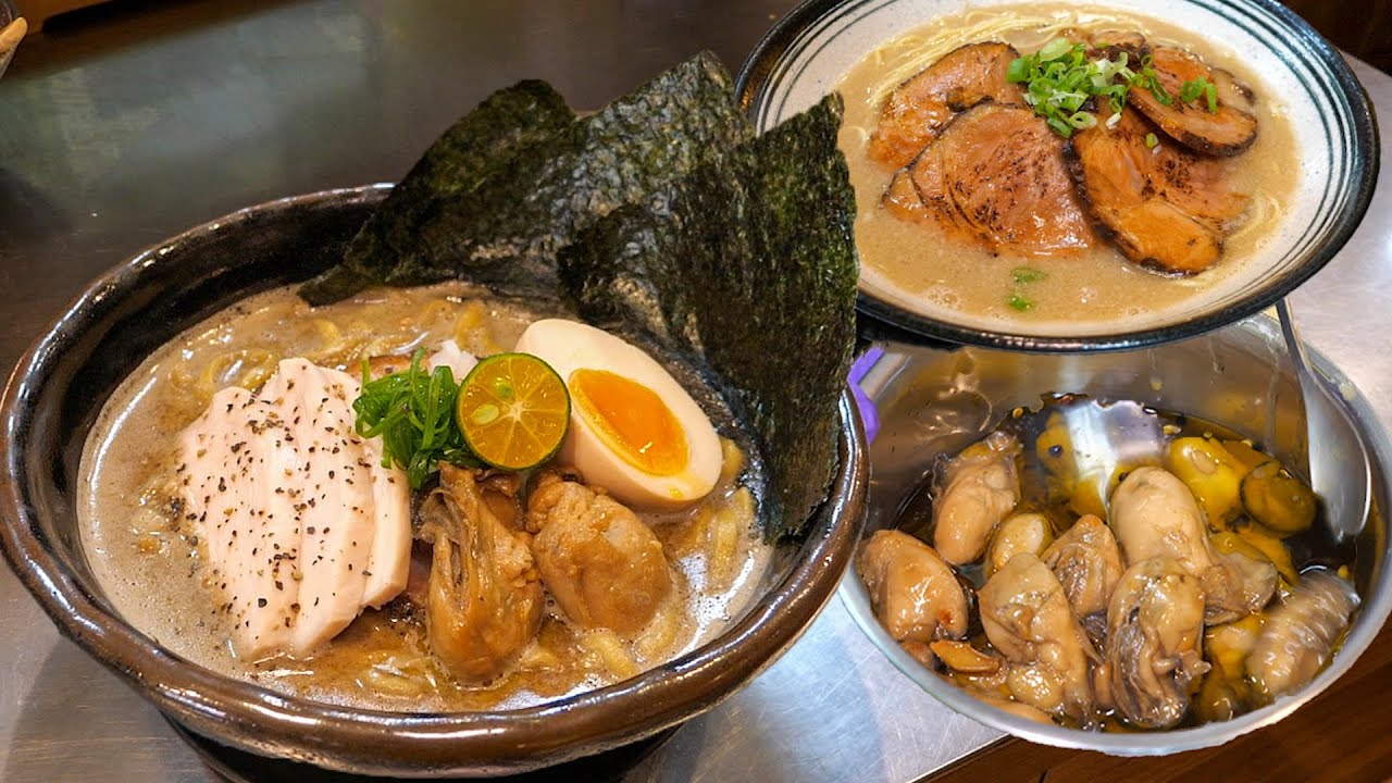 Безумно сливочный рамен с устрицами! Обожжённый чясю — раменная в Тайване