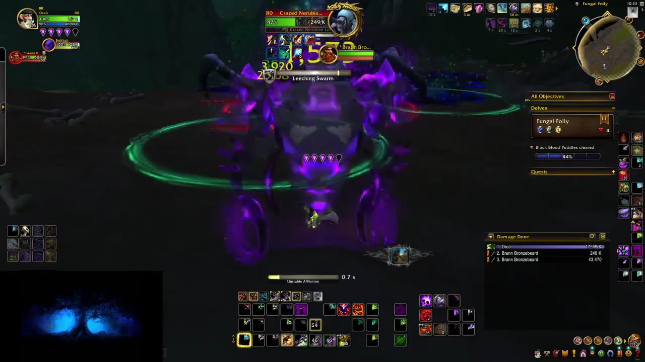 Fungal Folly | Delve | Bountiful 11 | Soul Harvester Affliction Warlock | Midnight Pre-patch