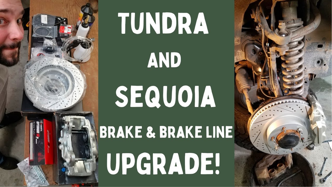 Toyota Tundra Brake & Braided Line Upgrade - Lexus GX460 Caliper And Rotor Swap Replacement