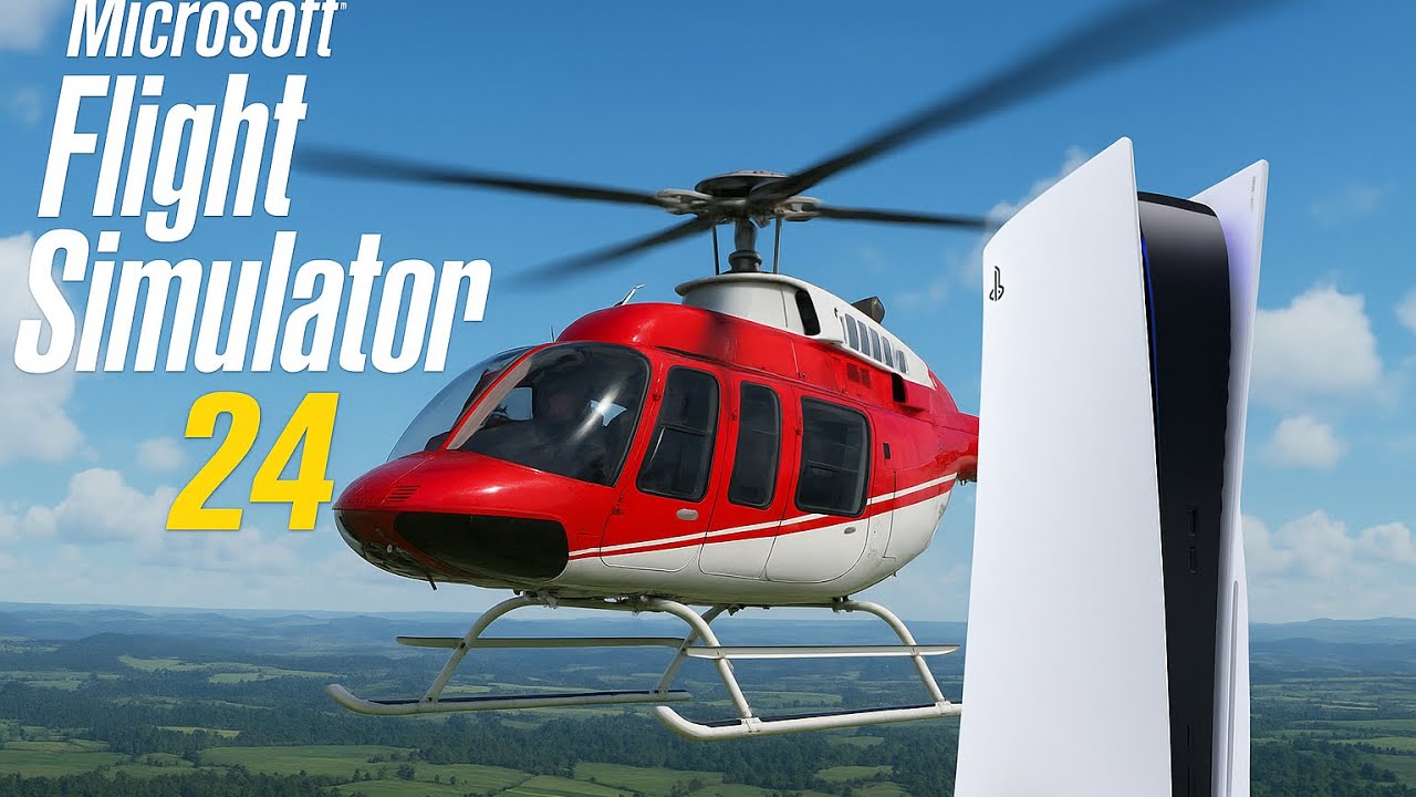 Flight Sim 24 Beta: My First PS5 Helicopter Ride!