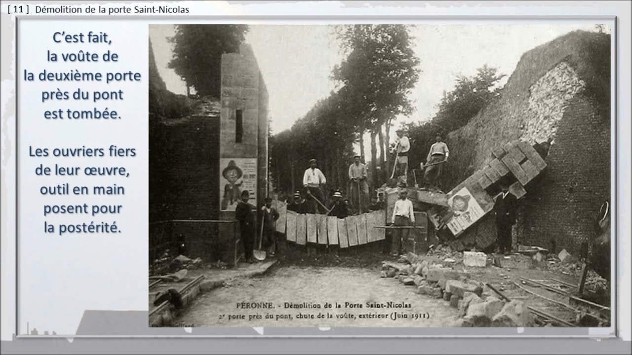116 - PERONNE, BALADE... Le démantèlement, la disparition des remparts.