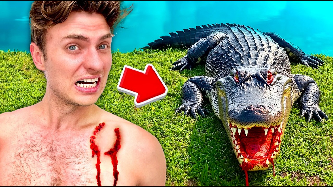 We Found An ALLIGATOR In Our Backyard!