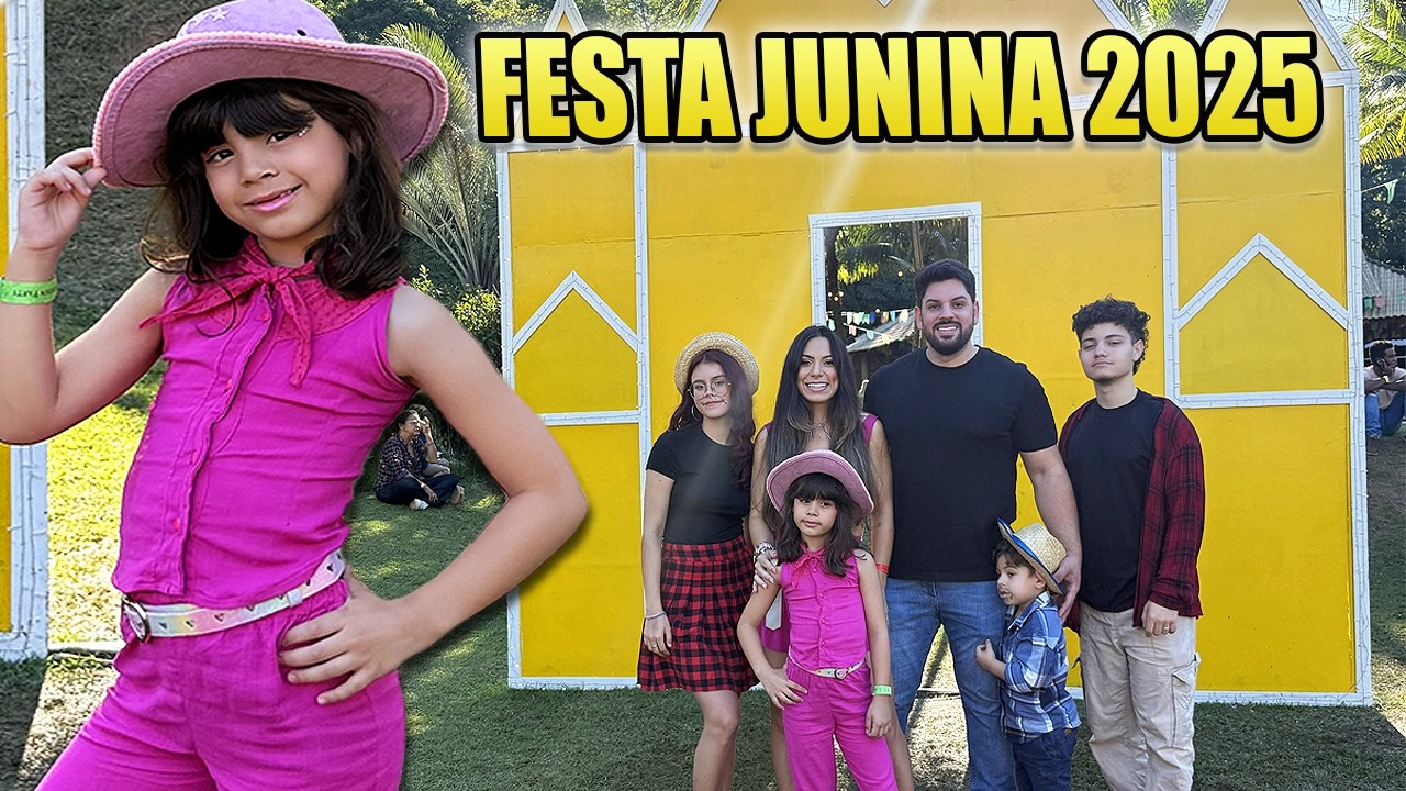 FESTA JUNINA DA ESCOLA da Eliza - Fomos de BARBIE COWGIRLS * Quase não deu... | Kathy Castricini