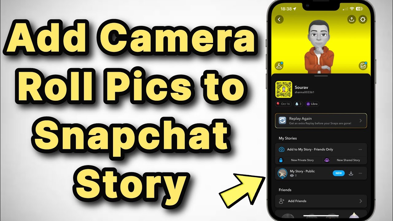 How to Add Camera Roll Pics to Snapchat story