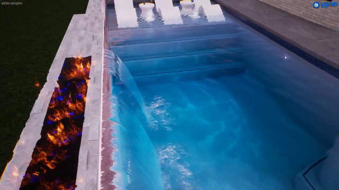 New pool, spa, landscaping design. Manvel TX