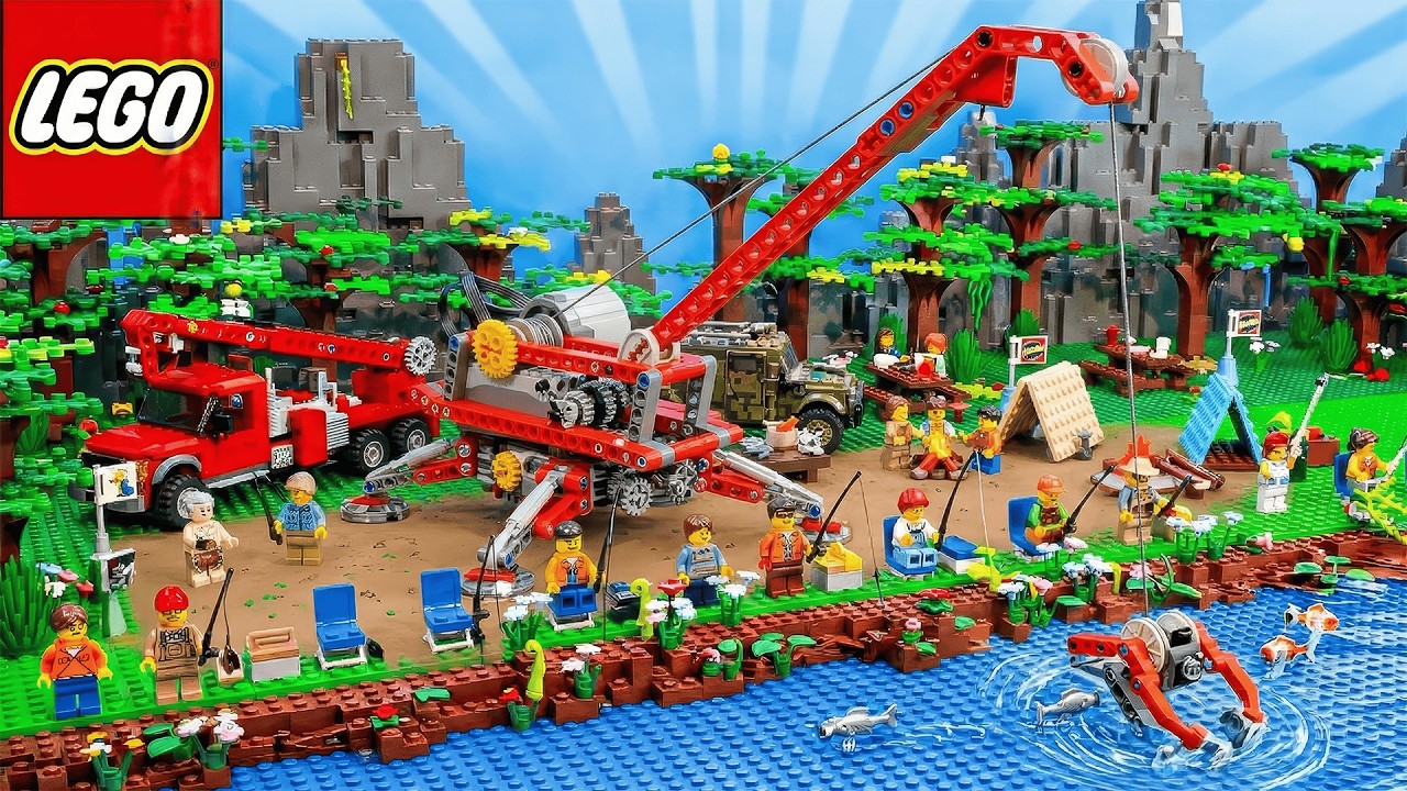 I Built a LEGO Giant Automatic Fishing Machine 🎣| LEGO Creative Toys