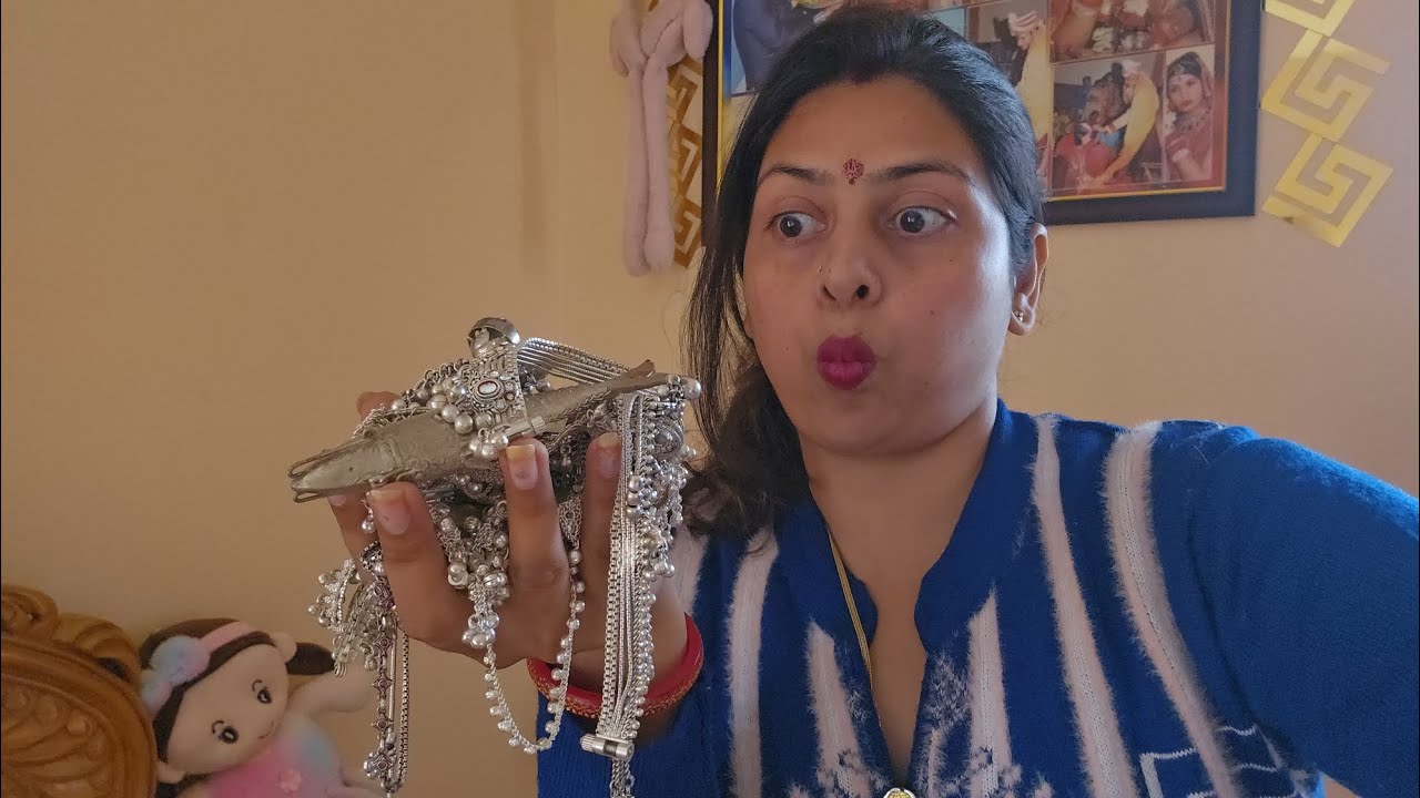  Vlog#4 Silver jewelary collection #subscribe my channel friend and enjoy this video 