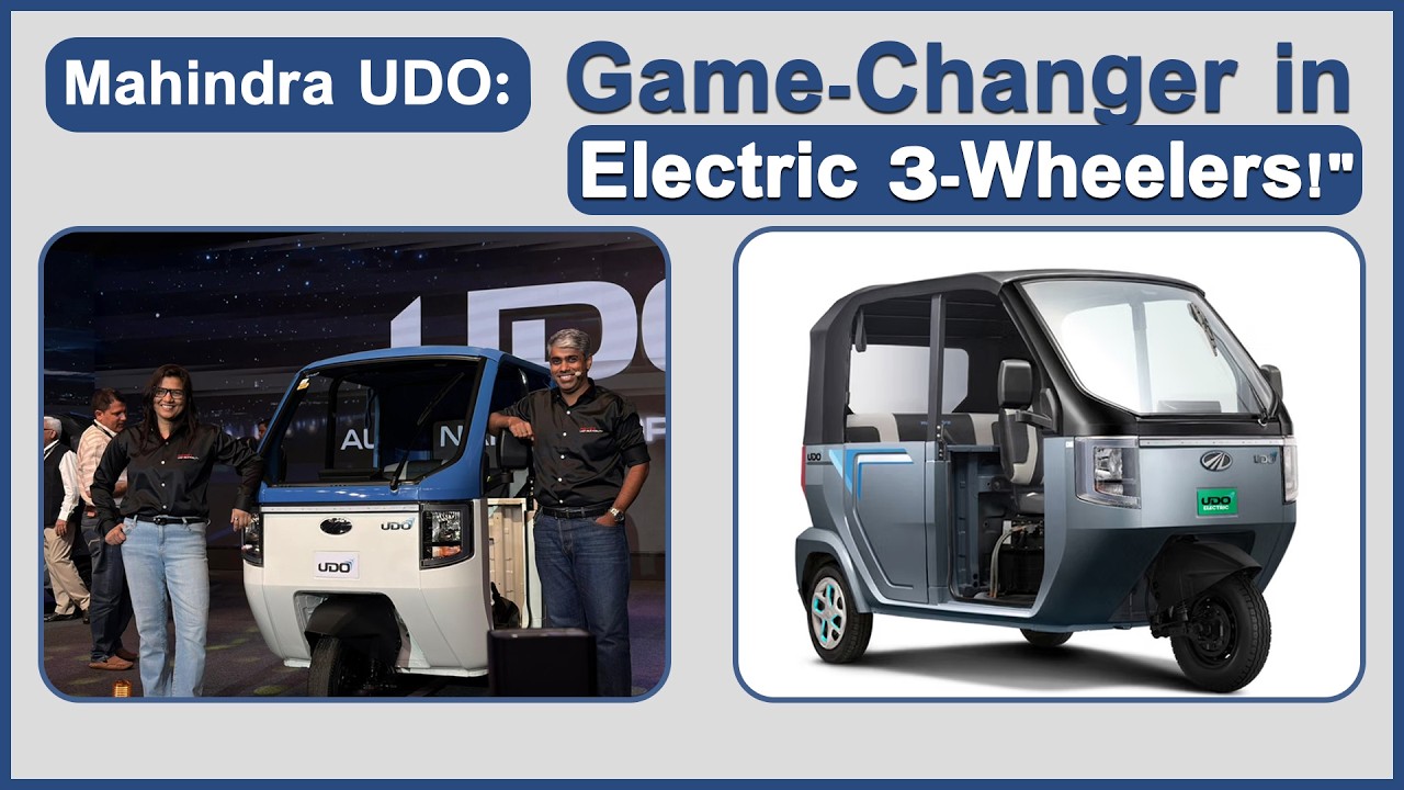 India’s Most Advanced Electric Auto | Mahindra UDO |  Hybiz tv