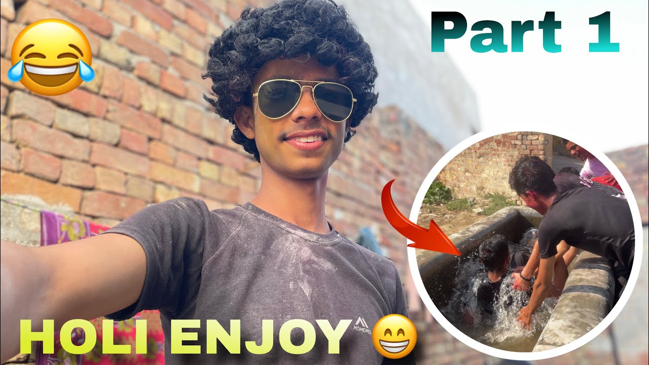 holi pa masti 😂 part 1 || #fitness #holi #masti #part1 #funny 