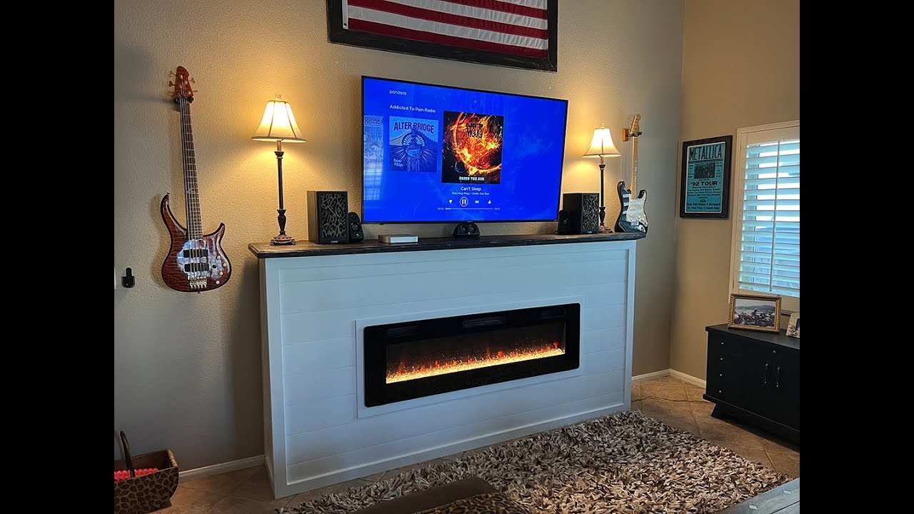 MDV Design Studio Custom Fireplace Build with Electric Insert