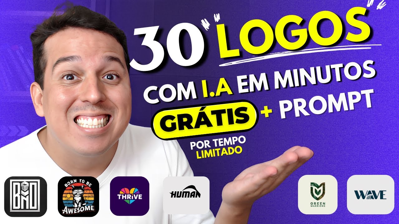 Como Criar um Logotipo Profissional GR&Aacute;TIS com IA em Minutos (Passo a Passo)