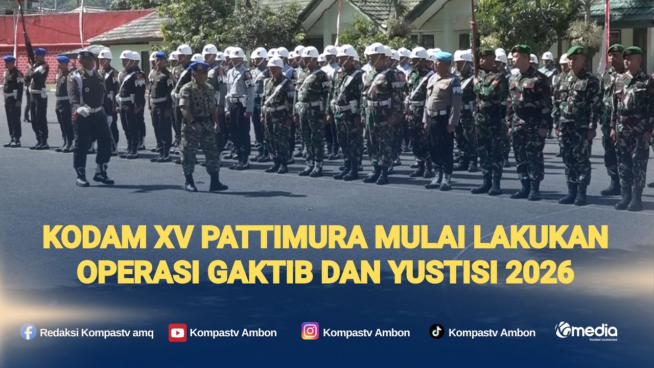 Tingkatkan Kedisiplinan, Kodam XV Pattimura Mulai Lakukan Operasi Gaktib dan Yustisi 2026