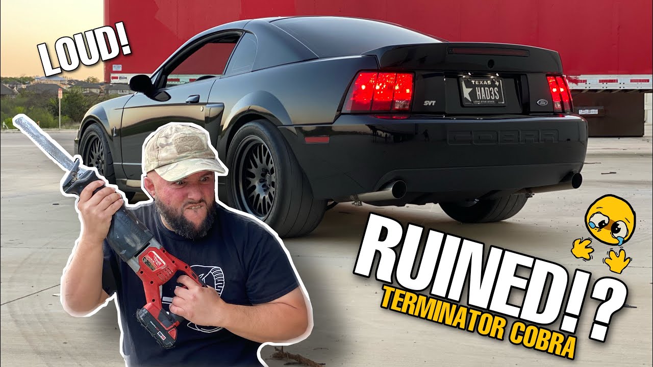Installing The BEST EXHAUST For 03/04 TERMINATOR Cobra & Immediately Ruining IT!