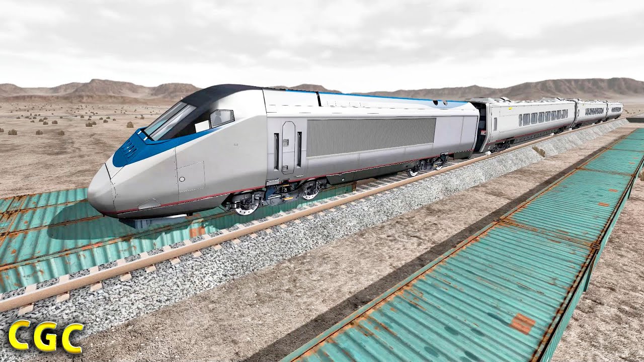 Train crashes #6 BeamNG Drive