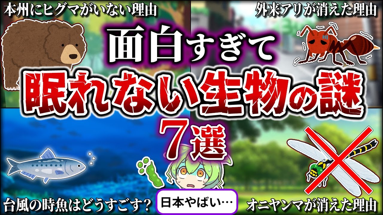 【総集編】眠れなくなるほど面白い生物の謎