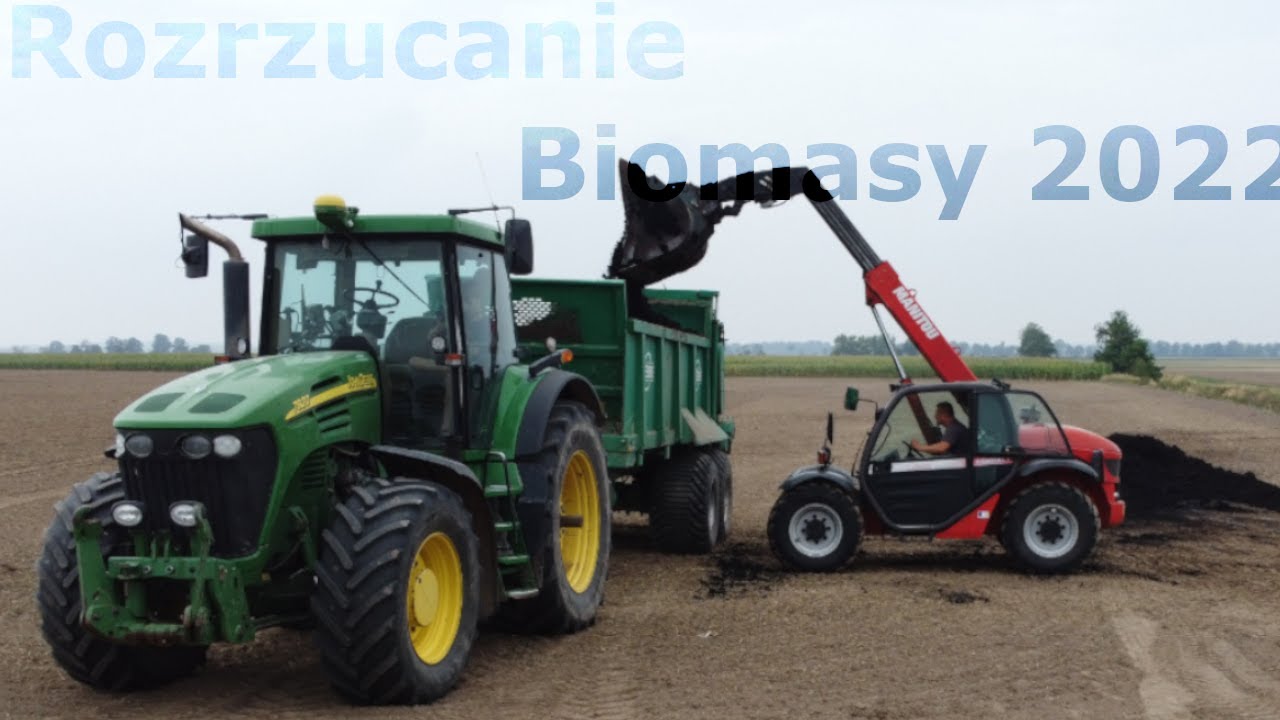 Szybkie rozrzucanie Biomasy 2022✔☆John Deere 7920 & TEBBE ✔☆Mega akcja🔥