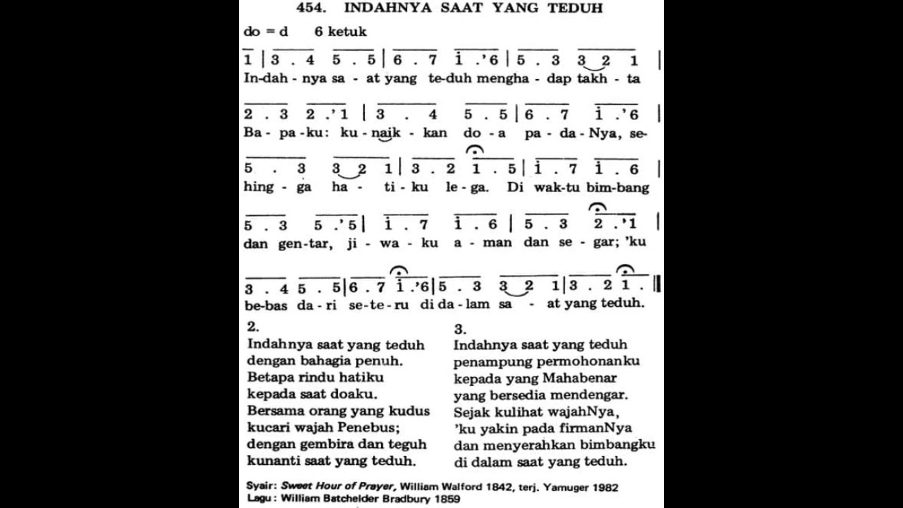 KJ 454 Indahnya Saat Yang Teduh