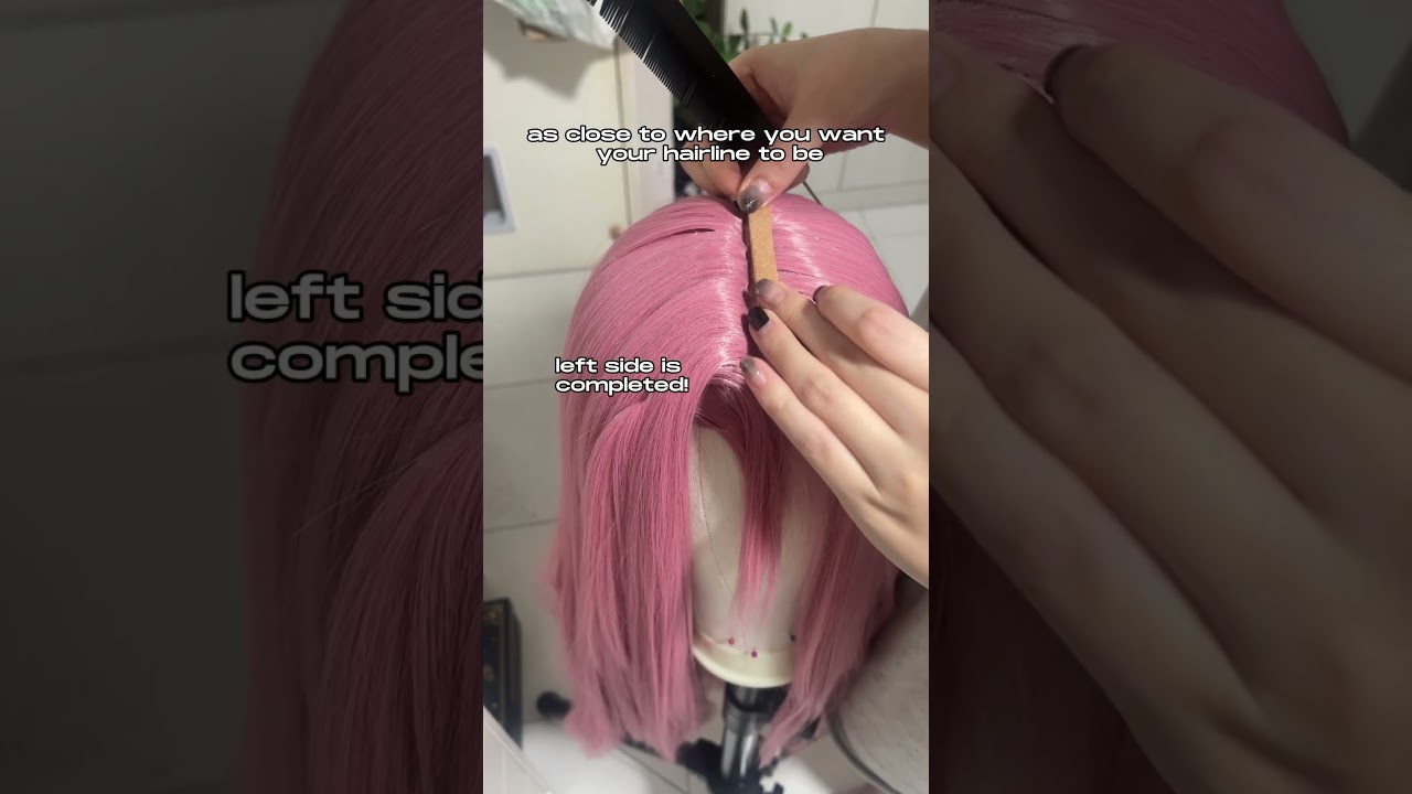 DIY Realistic Wig Parting!! #tutorial #wigs #cosplay