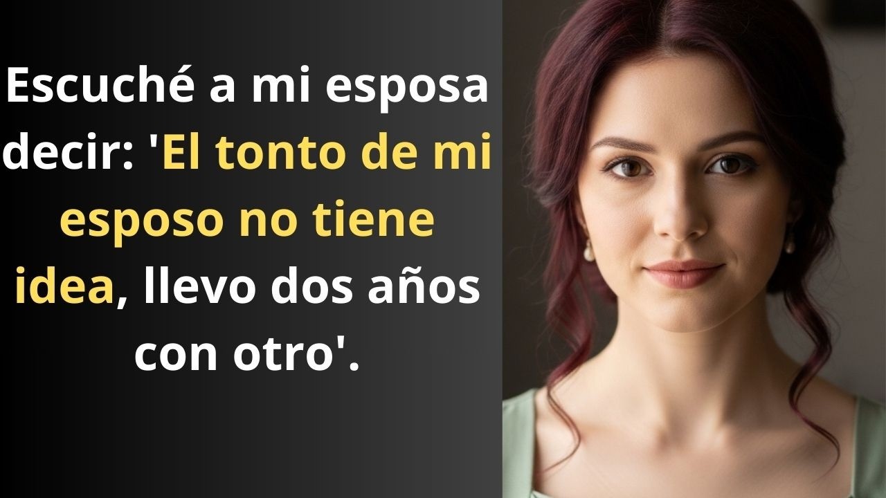 Escuché a Mi Esposa Decir: 'LLEVO DOS AÑOS con Otro, el TONTO No Tiene Idea de NADA