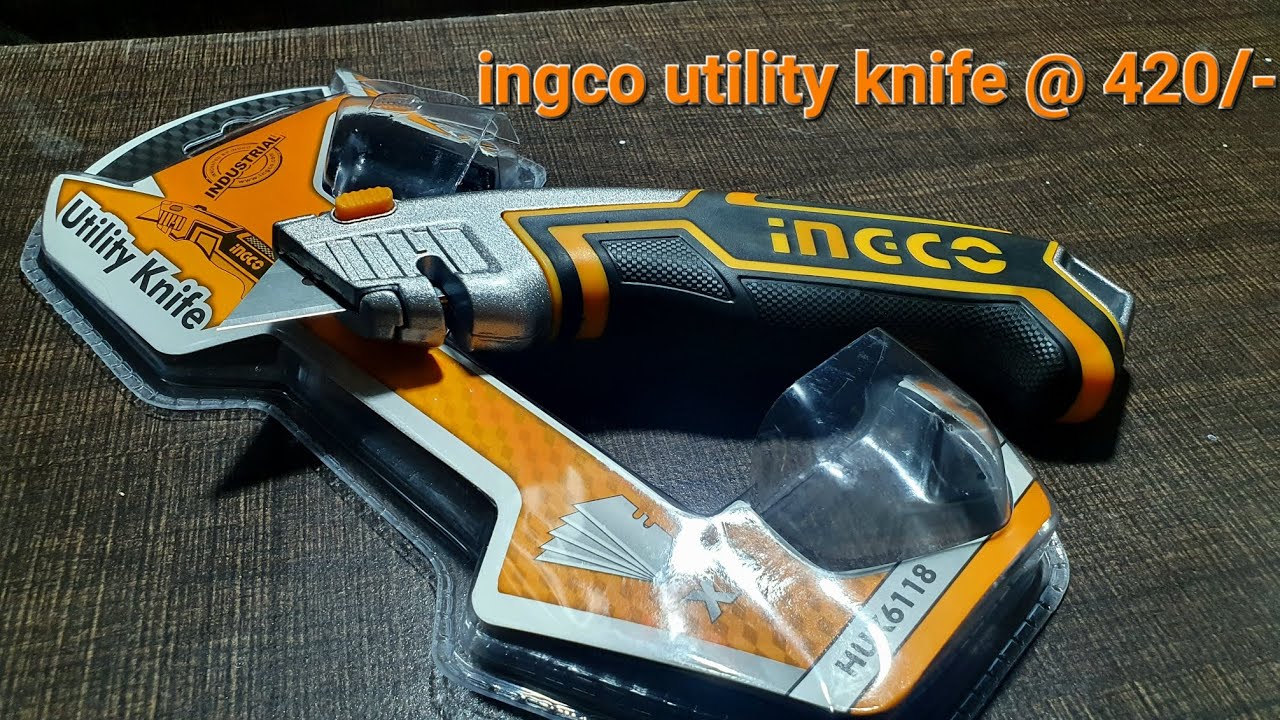 ingco utility knife with 5 blades at only 420 rs from amazon
