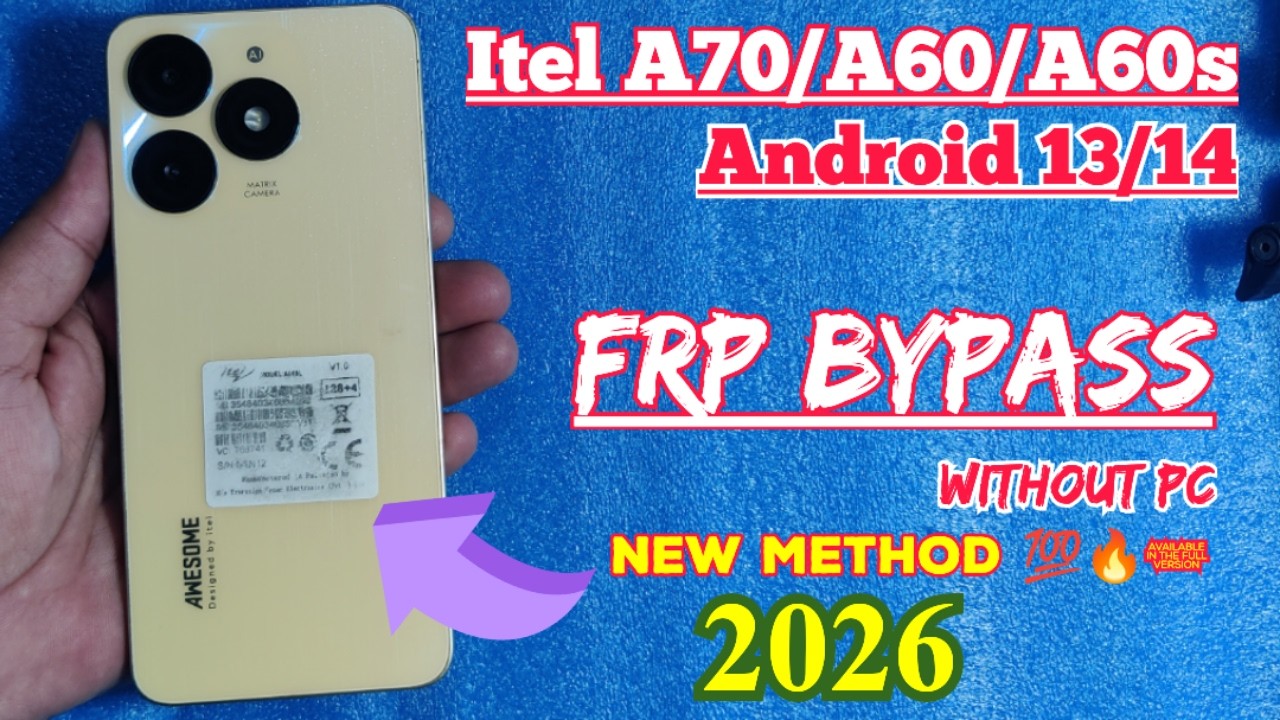 Itel A70 Frp Unlock Share Article Not Working | Itel A70/A60/A60S Google Account Bypass Without pc |