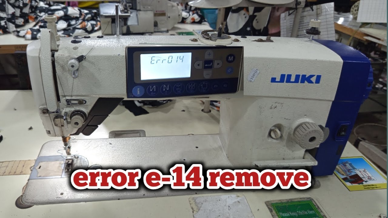 Juki ddl 8000a error e-14 remove Program