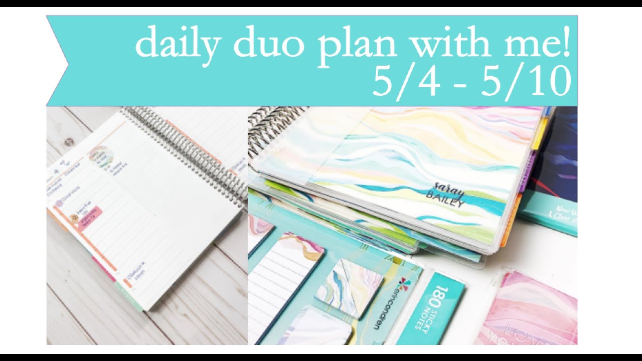 Erin Condren DAILY DUO Plan With Me! May 4th-10th