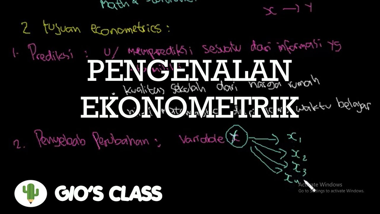 Pengenalan Ekonometrik