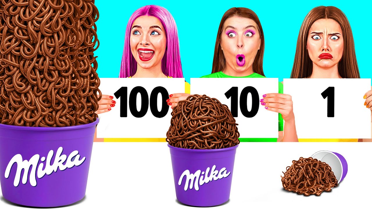 100 Слоев Еды Челлендж | Вкусные Кухонные Рецепты от Crazy DO