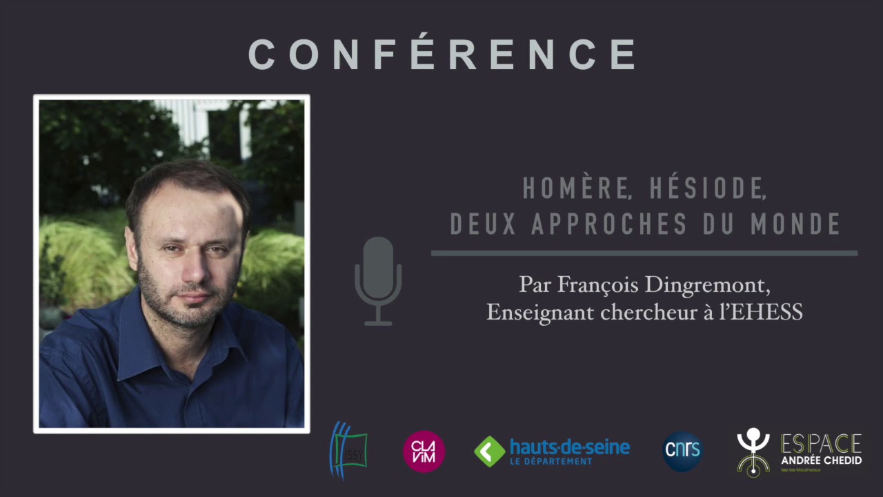 Conf&eacute;rence philosophique : Hom&egrave;re et H&eacute;siode, deux approches du monde