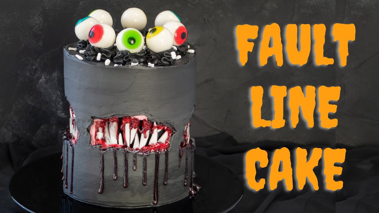 Halloween Fault Line Torte