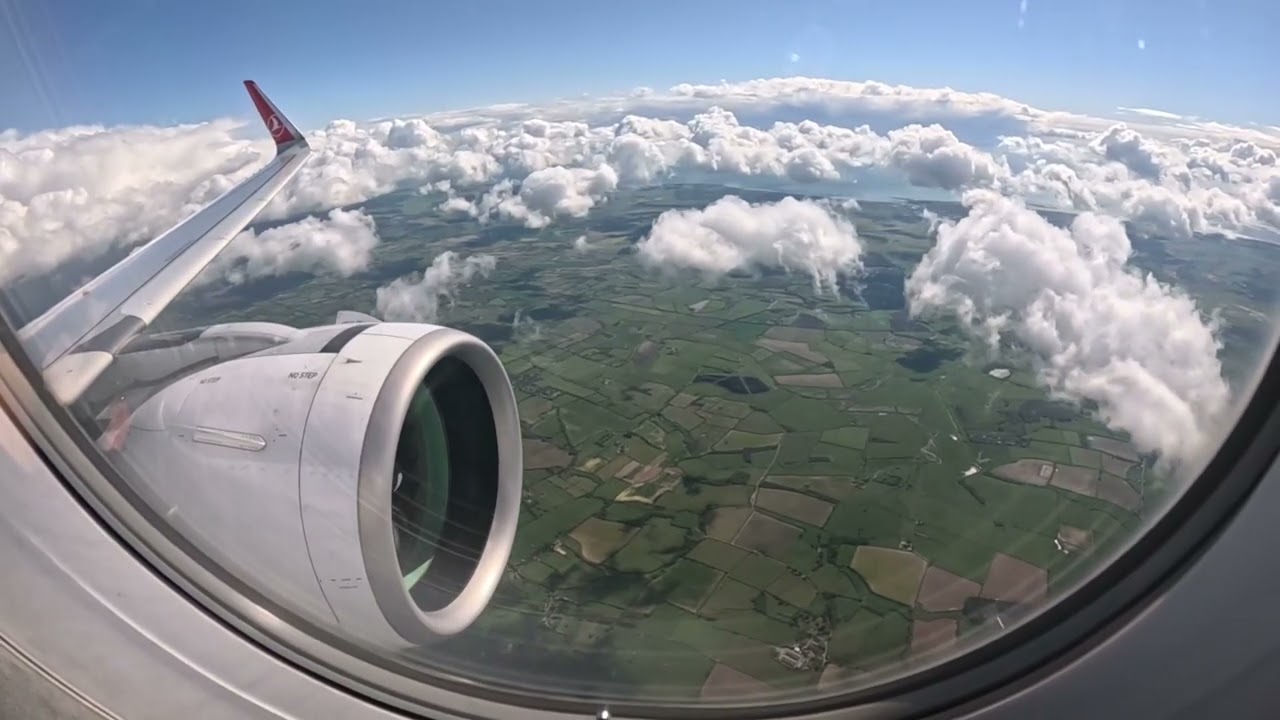 Turkish Airlines Flight TK1965 - Istanbul to Gatwick Landing 🇹🇷🇬🇧