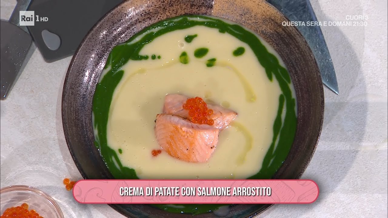 Crema di patate con salmone arrostito - È sempre mezzogiorno 16/02/2026