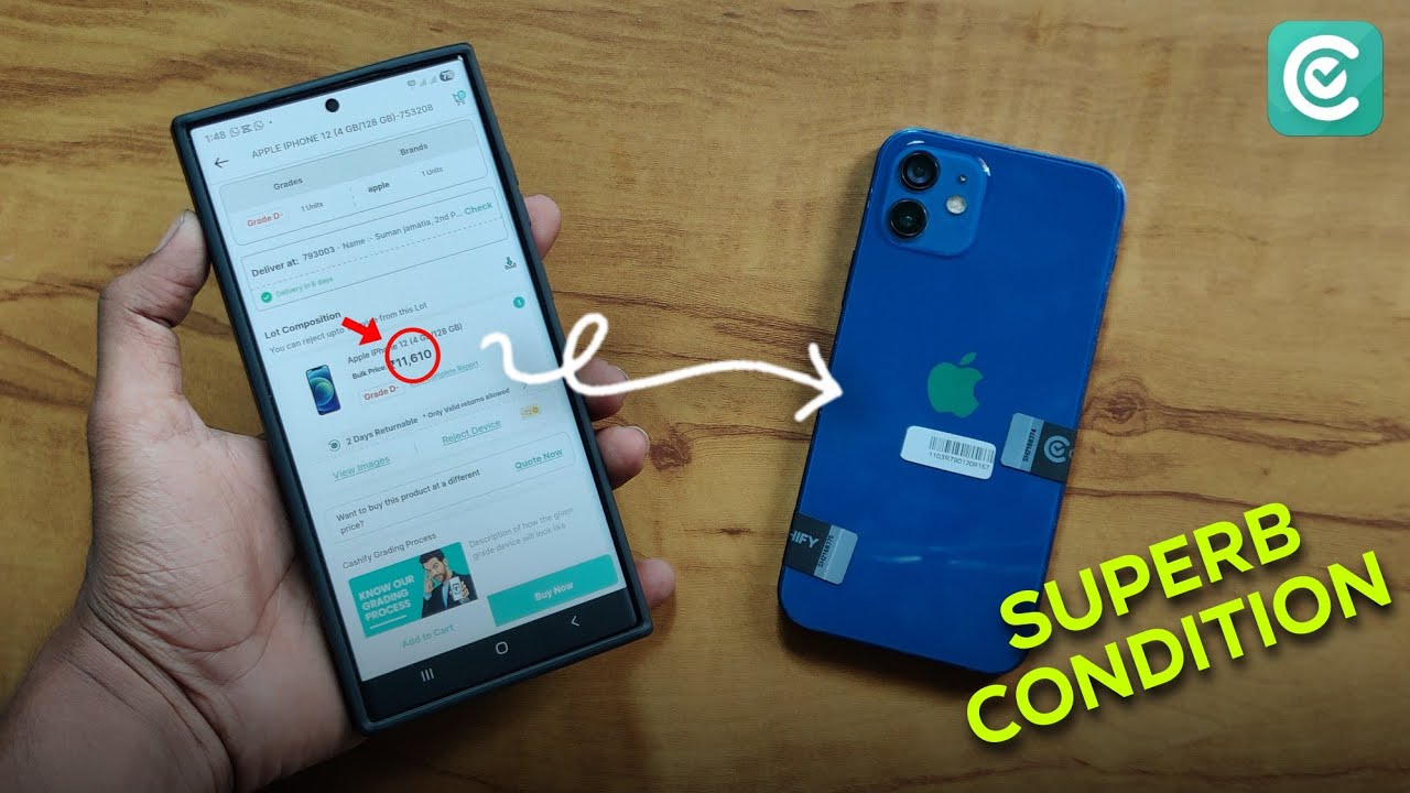iPhone 12 from cashify super sale ₹11,610 - Cashify Refurbished iPhone Unboxing