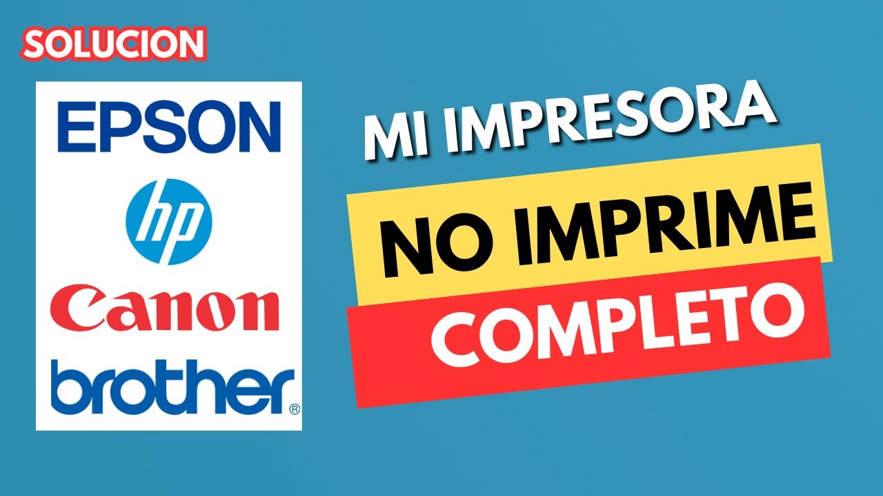 Porque mi impresora HP No Imprime completo (el texto,imagen),ect.