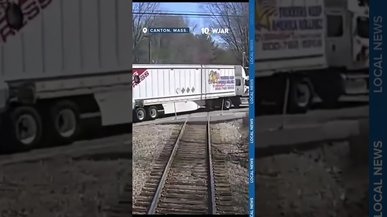 MBTA releases video showing commuter train crashing into truck