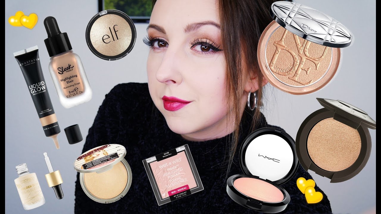 🔥МОЯ КОЛЛЕКЦИЯ ХАЙЛАЙТЕРОВ СИЯЛКИ mac, becca, nyx, e.l.f., catrice, sleek, abh