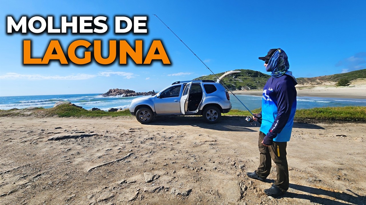 As SURPRESAS de se PESCAR em LAGUNA: Um lugar onde SAI DE TUDO!