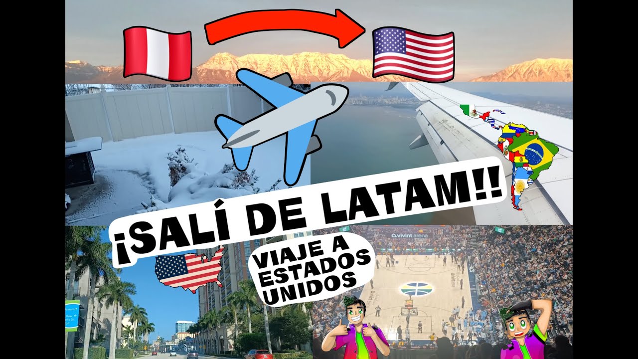 VIAJE a Estados Unidos 🇵🇪✈🇺🇸, SAL&Iacute; de LATAM 😎|vlog| nijaspencer9