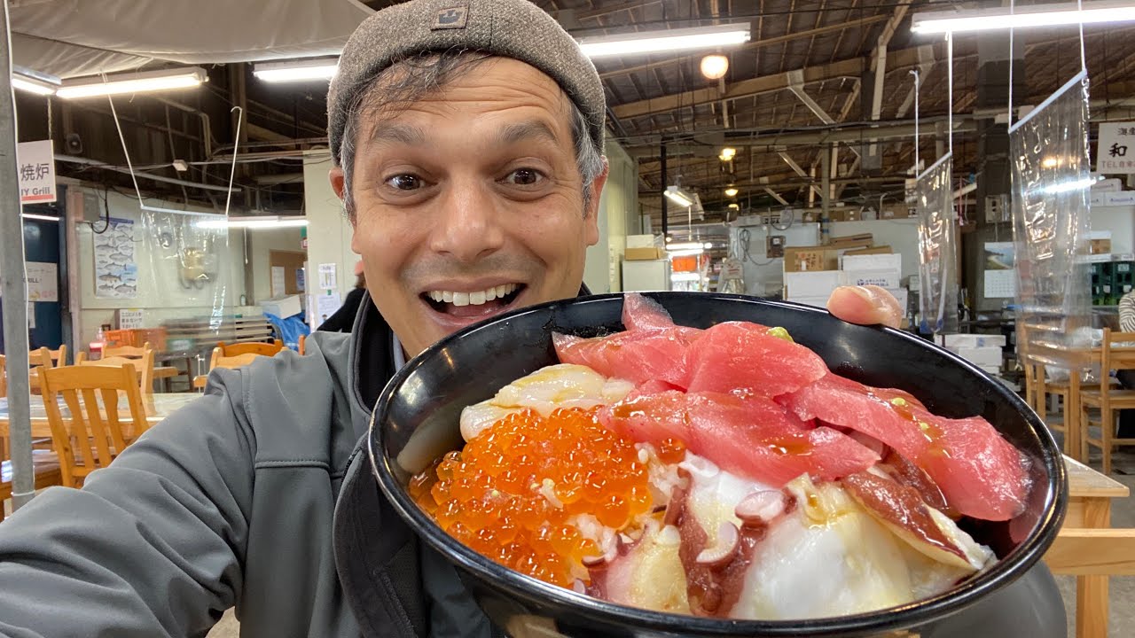 Japanese Street Food | Shiogama Morning Fish Market