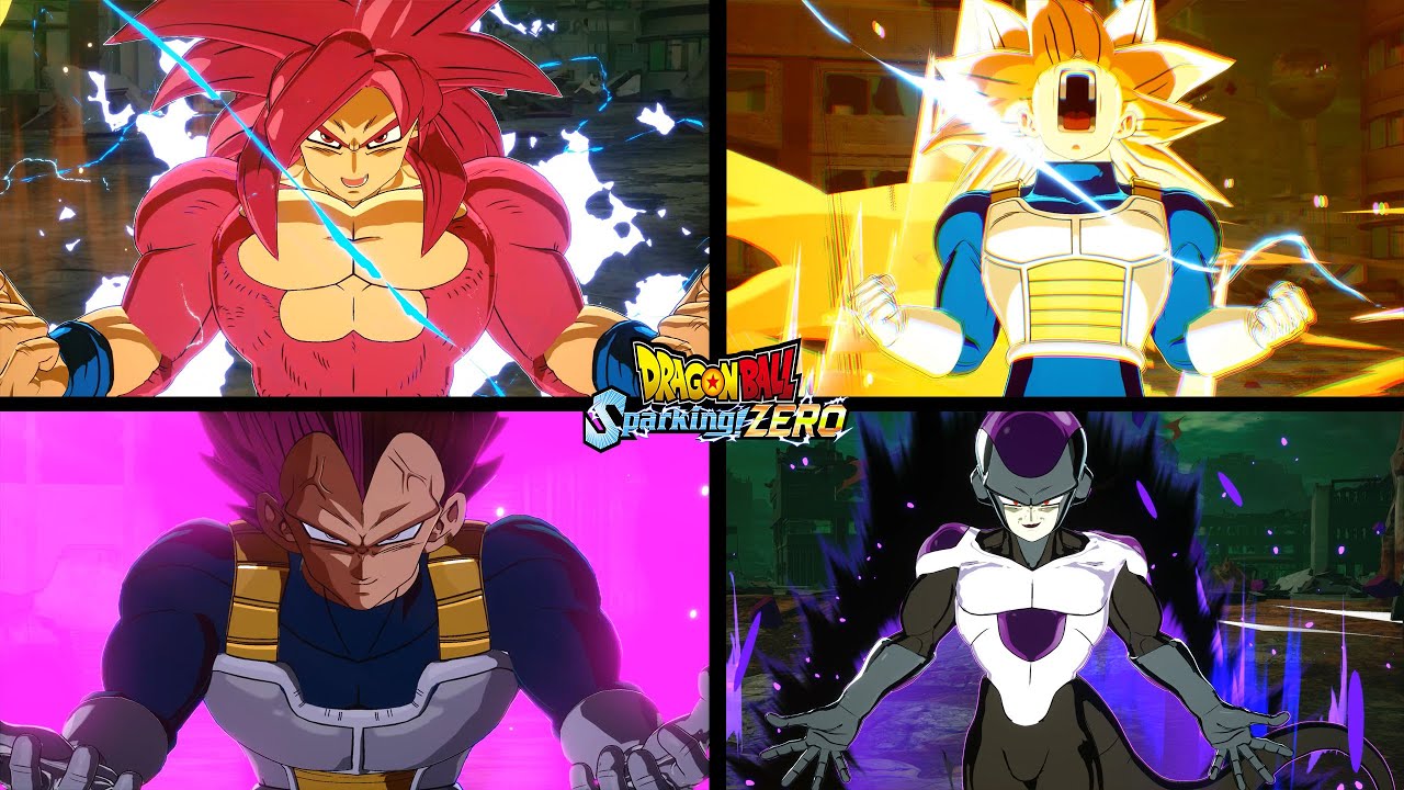 DRAGON BALL: Sparking! Zero (DLC3) — ПОДБОРКА ВСЕХ ТРАНСФОРМАЦИЙ И СЛИЯНИЙ [DAIMA-DBS-DBZ-GT]
