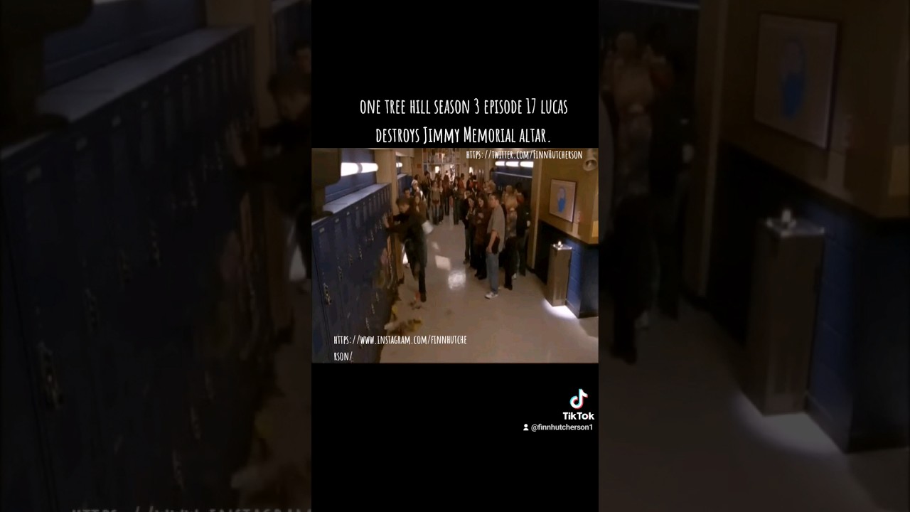 One Tree Hill season 3 episode 17 Lucas destroys Jimmy Memorial altar #chadmichaelmurray #lucasscott