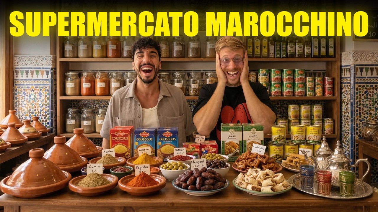 PROVIAMO PER LA PRIMA VOLTA IL CIBO DEL SUPERMERCATO MAROCCHINO - MAI VISTO IN VITA MIA QUESTE COSE!